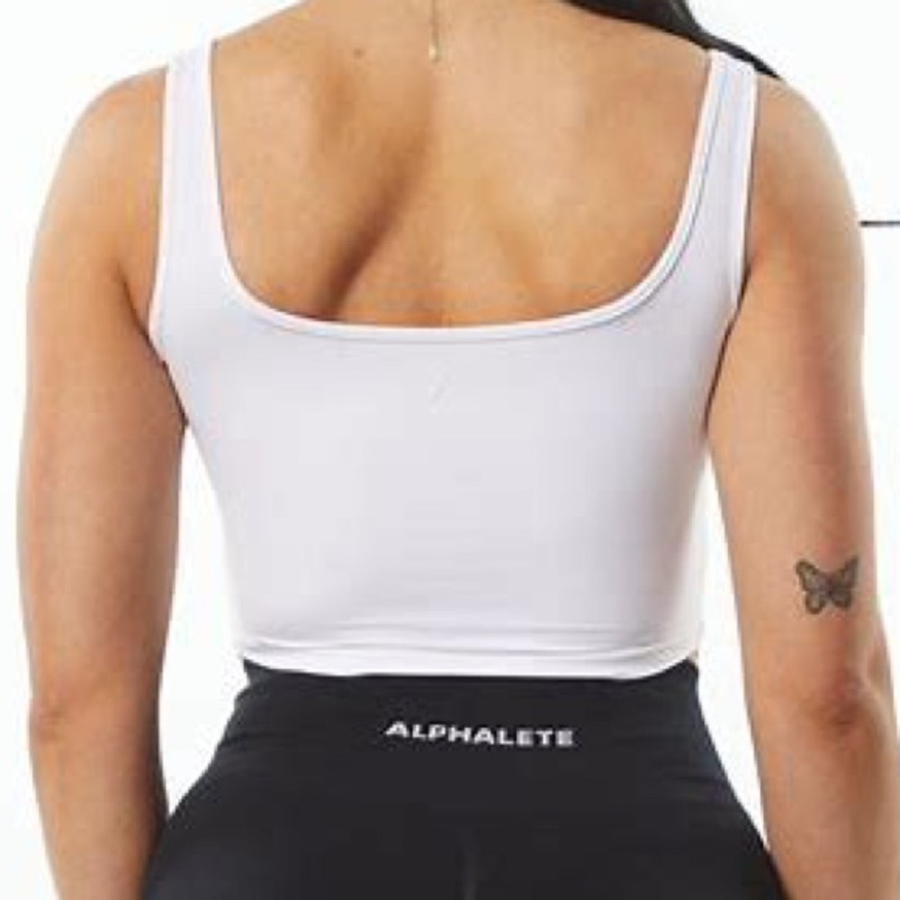 Alphalete Ultrasoft Square Neck Tank - Lilac - Picture 3 of 6
